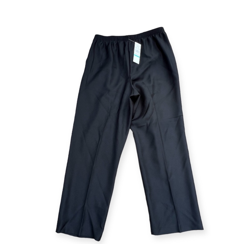 Alfred‎ Dunner Black Size 16 Proportioned Medium Classic Elastic Waist Pants NWT